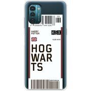 Прозрачный чехол BoxFace Nokia G11 Ticket Hogwarts