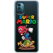 Прозрачный чехол BoxFace Nokia G11 Super Mario