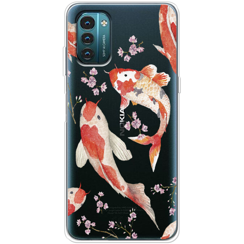 Прозрачный чехол BoxFace Nokia G11 Japanese Koi Fish