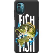 Черный чехол BoxFace Nokia G11 Fish