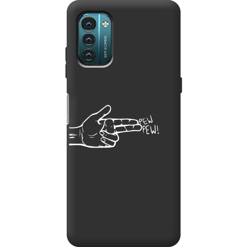 Черный чехол BoxFace Nokia G11 Pew Pew