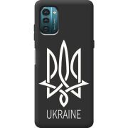 Черный чехол BoxFace Nokia G11 Тризуб монограмма ukraine