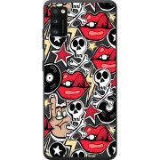 Черный чехол BoxFace Samsung Galaxy A41 (A415) Rock Graffiti