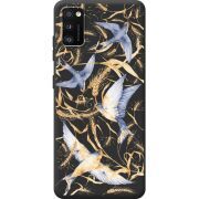 Черный чехол BoxFace Samsung Galaxy A41 (A415) Ластівки