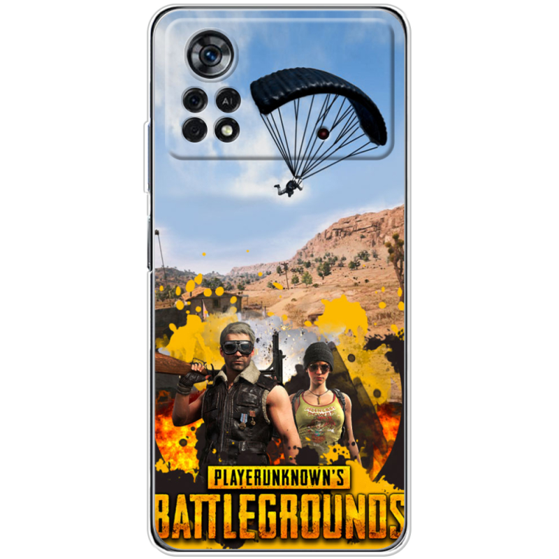 Чехол BoxFace Poco X4 Pro 5G Pubg parachute