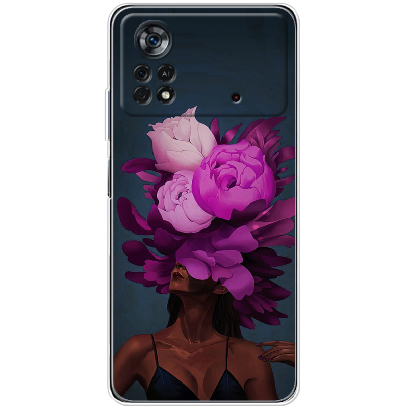 Чехол BoxFace Poco X4 Pro 5G Exquisite Purple Flowers