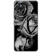 Чехол BoxFace Poco X4 Pro 5G Black and White Roses