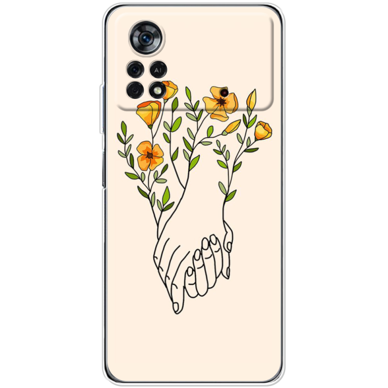 Чехол BoxFace Poco X4 Pro 5G Flower Hands