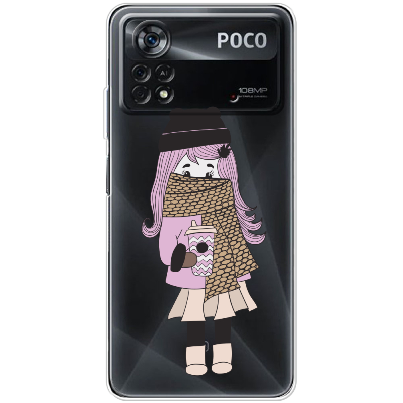 Прозрачный чехол BoxFace Xiaomi Poco X4 Pro 5G Winter Morning Girl