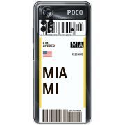 Прозрачный чехол BoxFace Xiaomi Poco X4 Pro 5G Ticket Miami