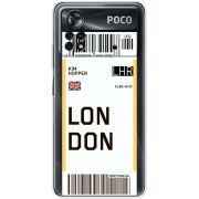 Прозрачный чехол BoxFace Xiaomi Poco X4 Pro 5G Ticket London