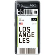 Прозрачный чехол BoxFace Xiaomi Poco X4 Pro 5G Ticket Los Angeles