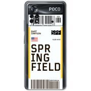 Прозрачный чехол BoxFace Xiaomi Poco X4 Pro 5G Ticket Springfield