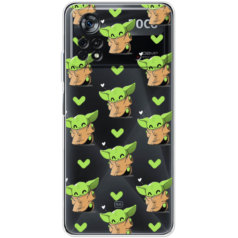 Прозрачный чехол BoxFace Xiaomi Poco X4 Pro 5G Pattern Baby Yoda