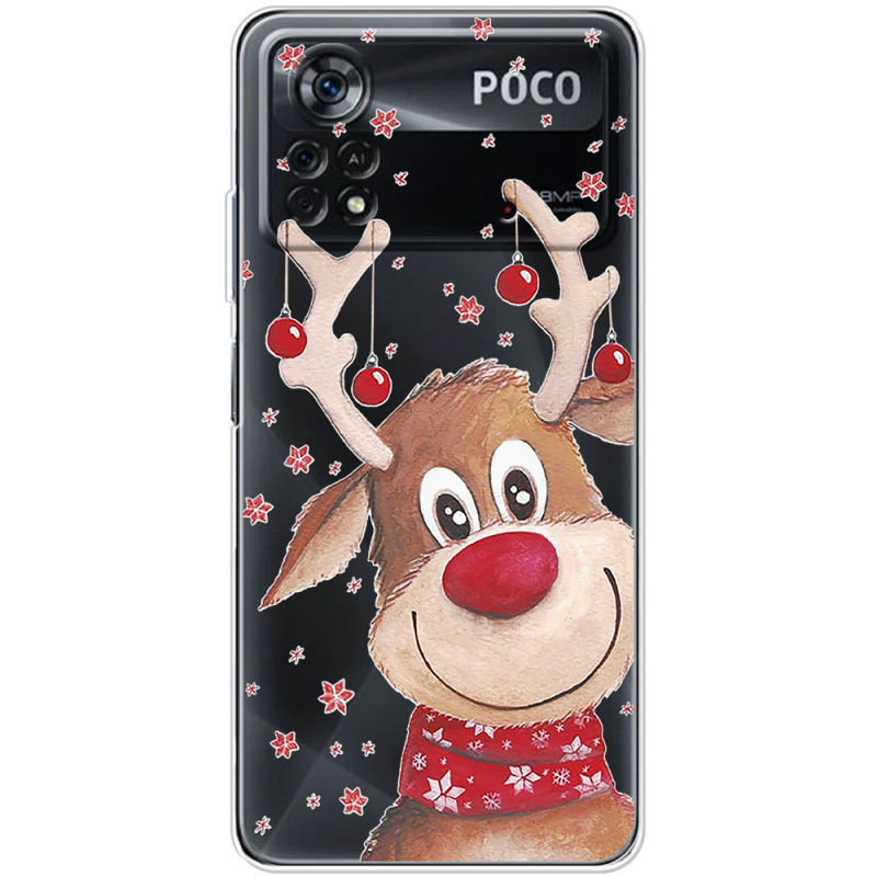 Прозрачный чехол BoxFace Xiaomi Poco X4 Pro 5G Winter Deer