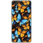 Прозрачный чехол BoxFace Xiaomi Poco X4 Pro 5G Butterfly Morpho