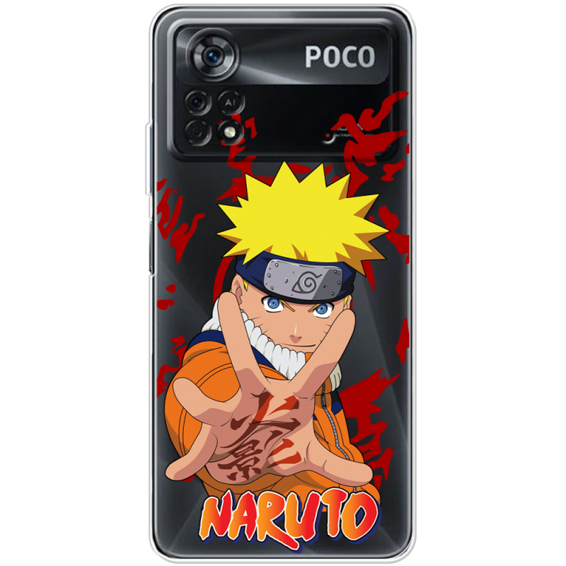 Прозрачный чехол BoxFace Xiaomi Poco X4 Pro 5G Naruto