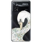 Прозрачный чехол BoxFace Xiaomi Poco X4 Pro 5G Swan