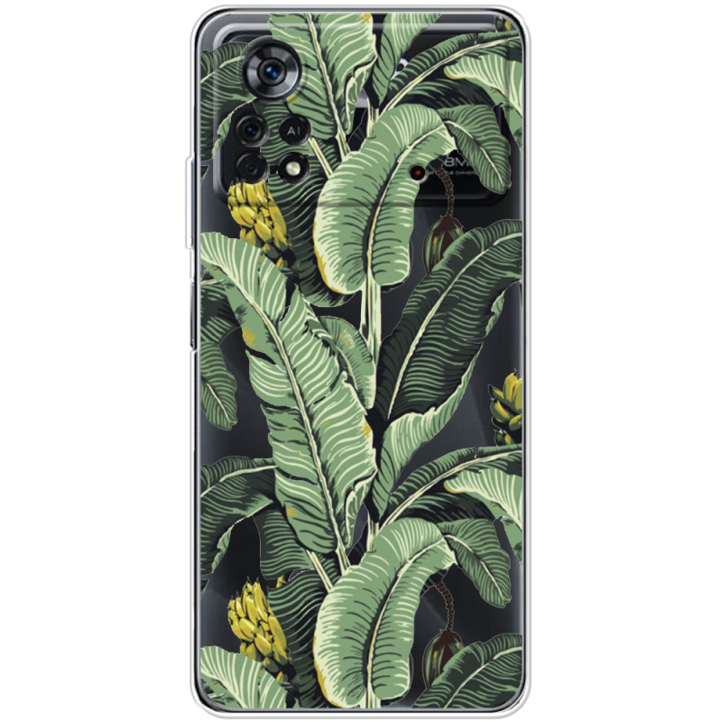 Прозрачный чехол BoxFace Xiaomi Poco X4 Pro 5G Banana Leaves