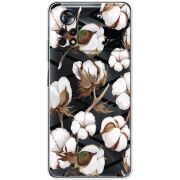 Прозрачный чехол BoxFace Xiaomi Poco X4 Pro 5G Cotton flowers