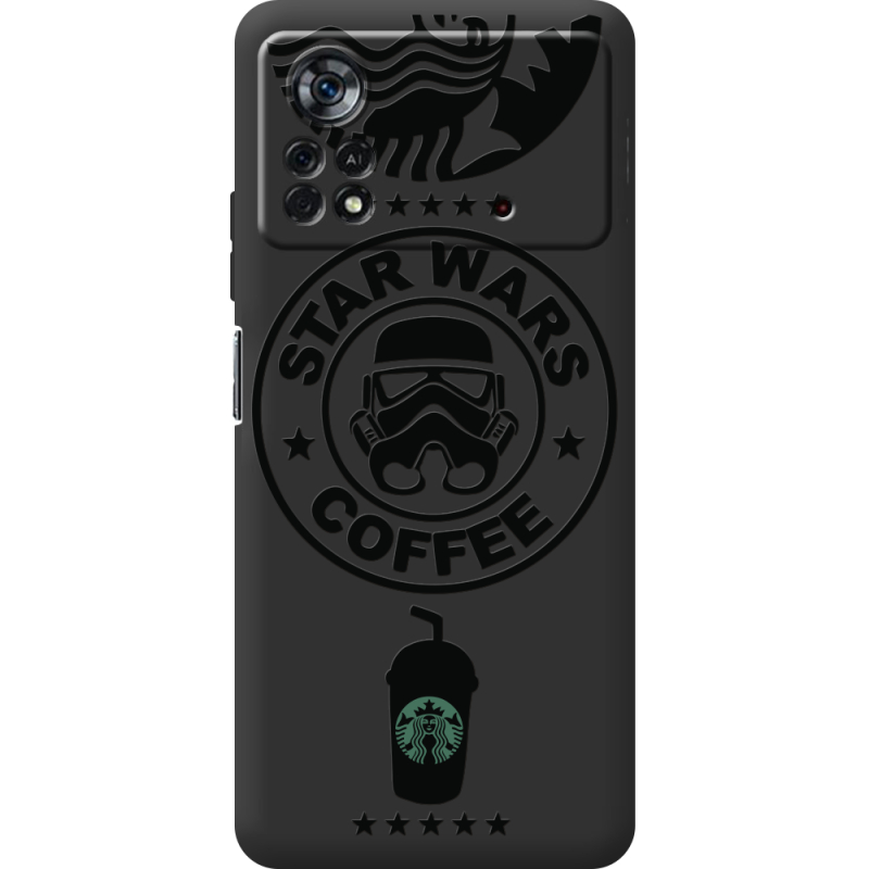 Черный чехол BoxFace Poco X4 Pro 5G Dark Coffee