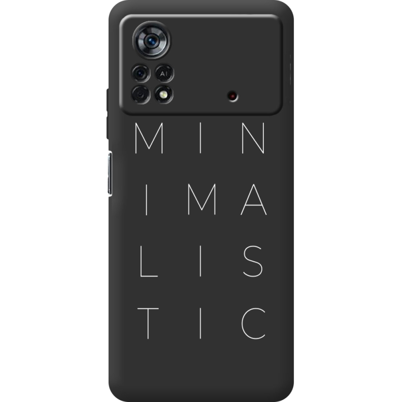 Черный чехол BoxFace Poco X4 Pro 5G Minimalistic