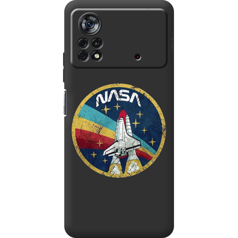 Черный чехол BoxFace Poco X4 Pro 5G NASA