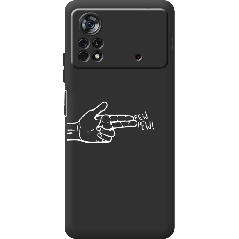 Черный чехол BoxFace Poco X4 Pro 5G Pew Pew