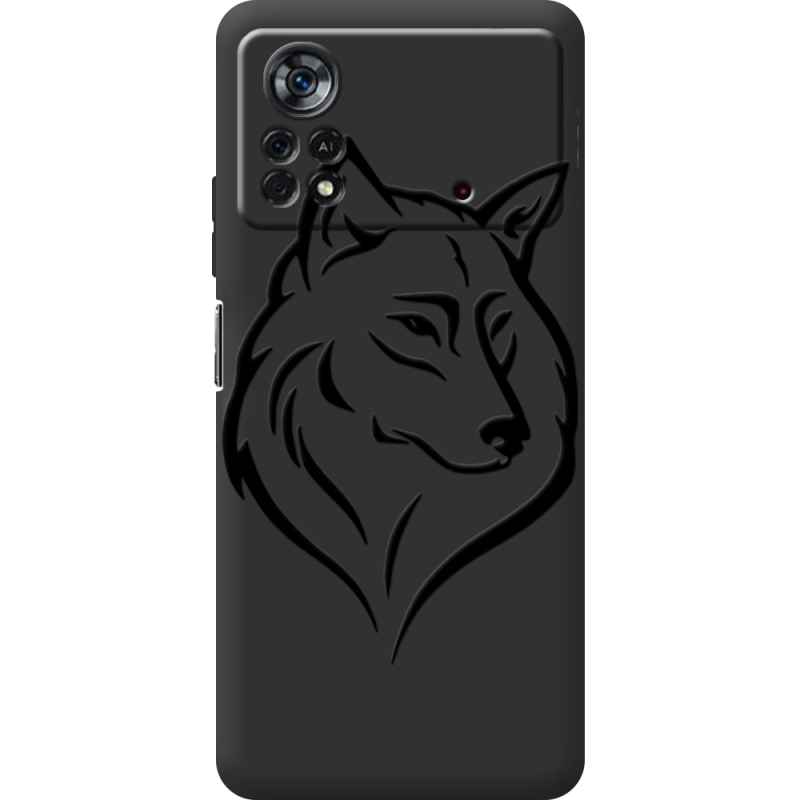 Черный чехол BoxFace Poco X4 Pro 5G Wolf