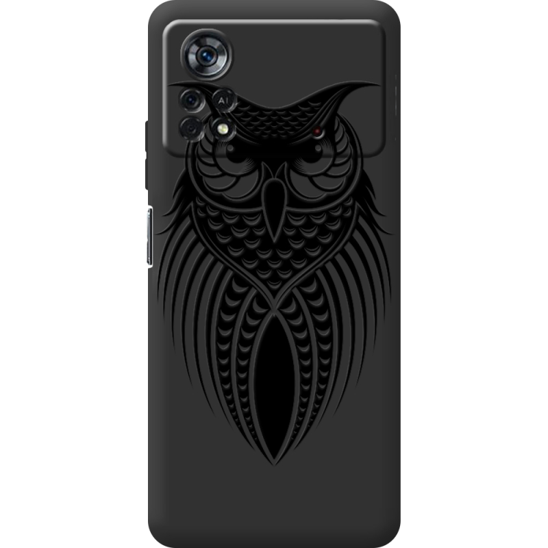 Черный чехол BoxFace Poco X4 Pro 5G Owl