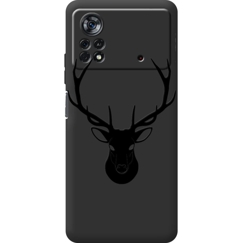 Черный чехол BoxFace Poco X4 Pro 5G Deer