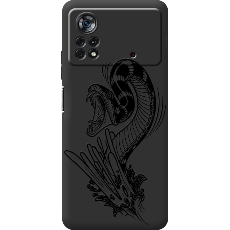 Черный чехол BoxFace Poco X4 Pro 5G Snake