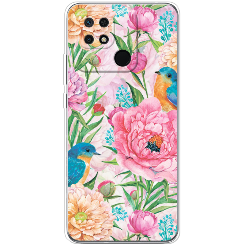 Чехол BoxFace Xiaomi Redmi 10C Birds in Flowers
