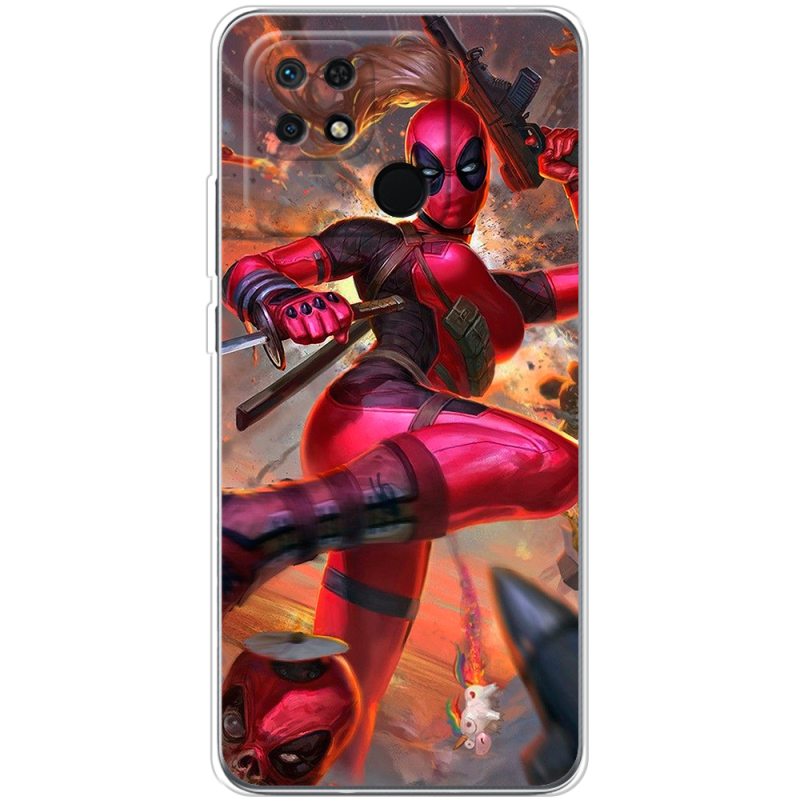 Чехол BoxFace Xiaomi Redmi 10C Woman Deadpool