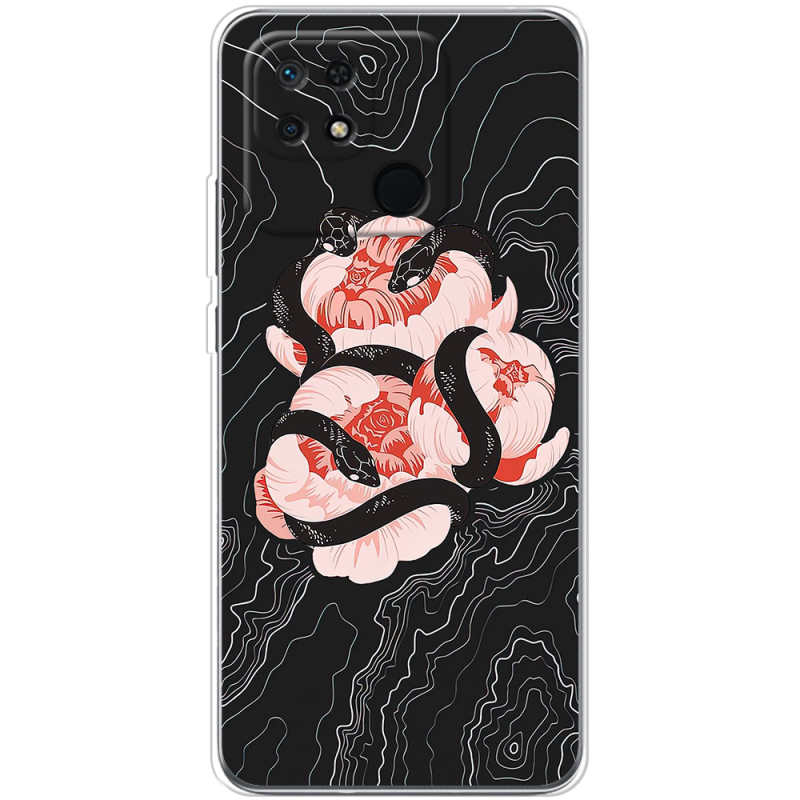 Чехол BoxFace Xiaomi Redmi 10C Snake Rose