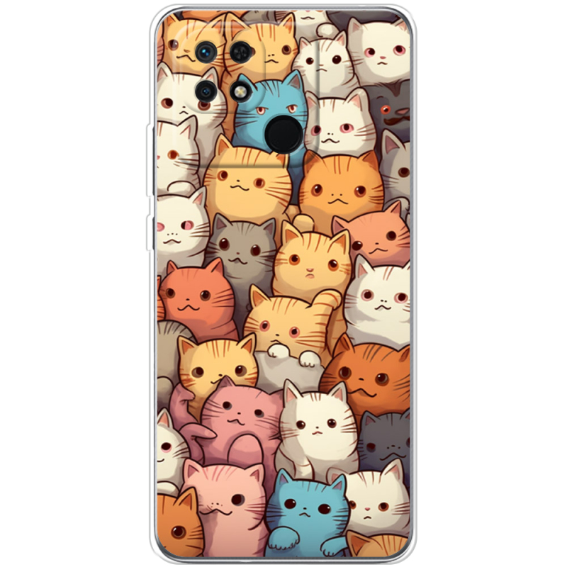 Чехол BoxFace Xiaomi Redmi 10C Котики муркотики
