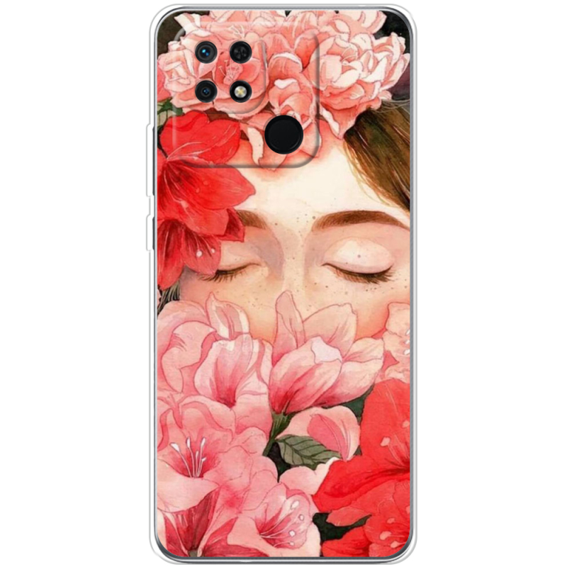 Чехол BoxFace Xiaomi Redmi 10C Girl in Flowers
