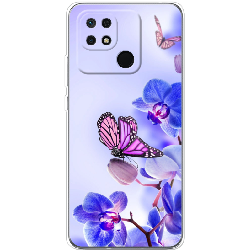 Чехол BoxFace Xiaomi Redmi 10C Orchids and Butterflies