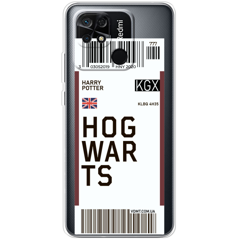 Прозрачный чехол BoxFace Xiaomi Redmi 10C Ticket Hogwarts