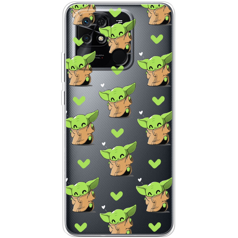 Прозрачный чехол BoxFace Xiaomi Redmi 10C Pattern Baby Yoda