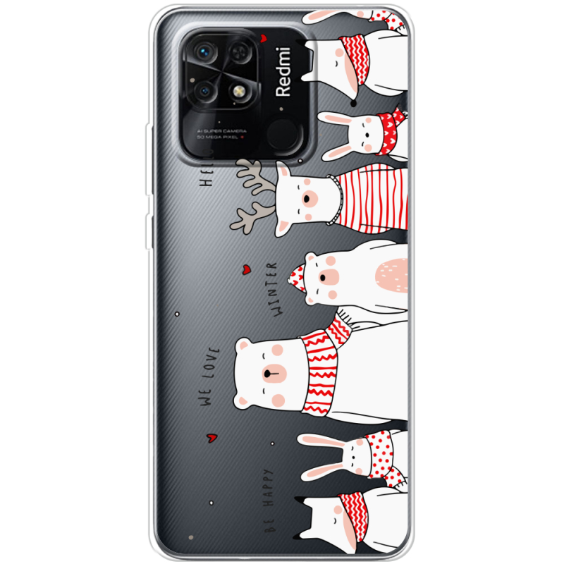 Прозрачный чехол BoxFace Xiaomi Redmi 10C The Friendly Beasts