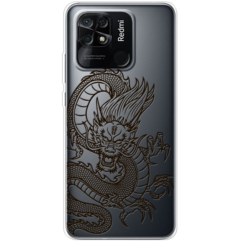 Прозрачный чехол BoxFace Xiaomi Redmi 10C Chinese Dragon