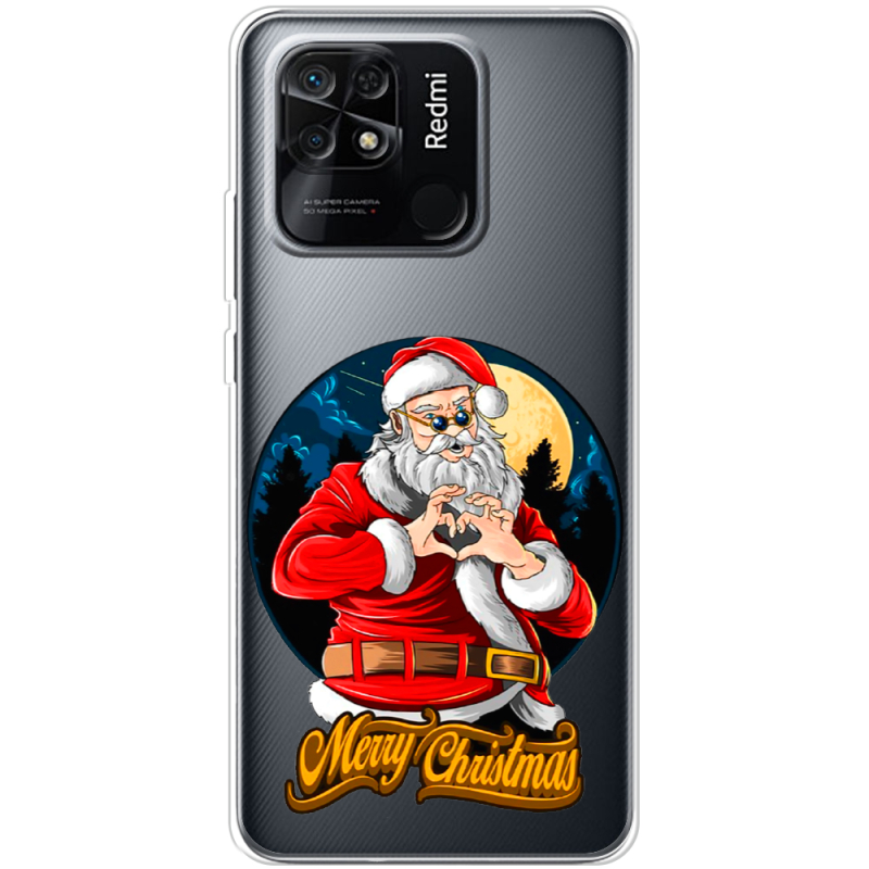 Прозрачный чехол BoxFace Xiaomi Redmi 10C Cool Santa