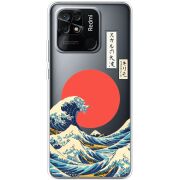 Прозрачный чехол BoxFace Xiaomi Redmi 10C Большая волна в Канагаве