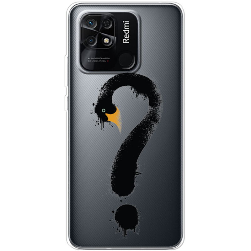 Прозрачный чехол BoxFace Xiaomi Redmi 10C Swan question