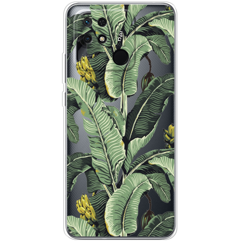 Прозрачный чехол BoxFace Xiaomi Redmi 10C Banana Leaves