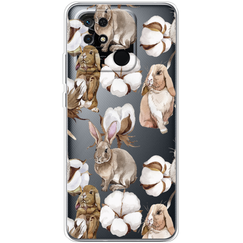 Прозрачный чехол BoxFace Xiaomi Redmi 10C Cotton and Rabbits