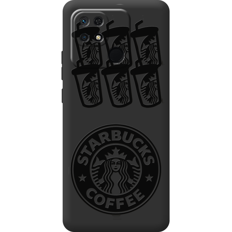 Черный чехол BoxFace Xiaomi Redmi 10C Black Coffee