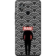 Черный чехол BoxFace Xiaomi Redmi 10C Man Pattern