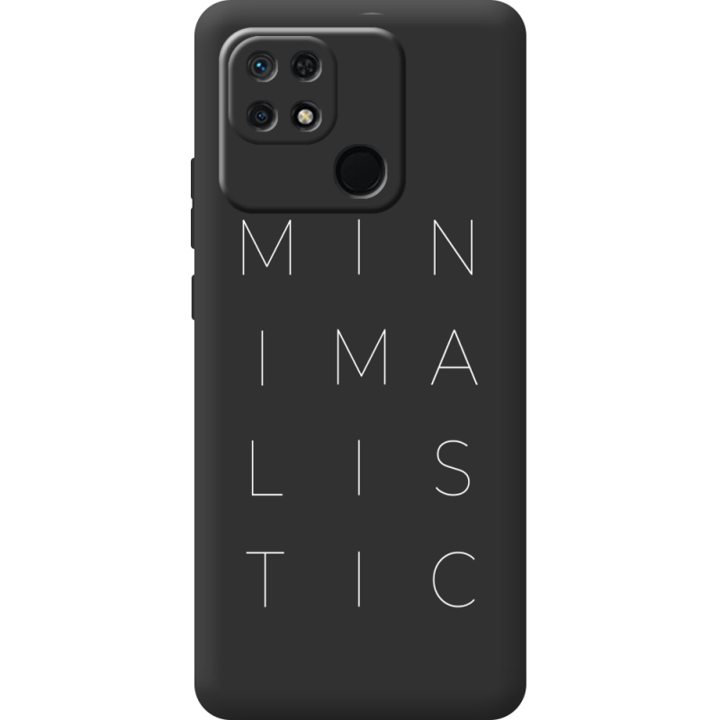 Черный чехол BoxFace Xiaomi Redmi 10C Minimalistic